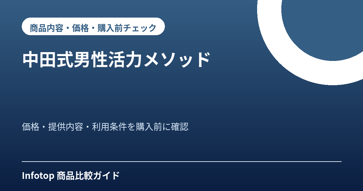 中田式男性活力メソッド