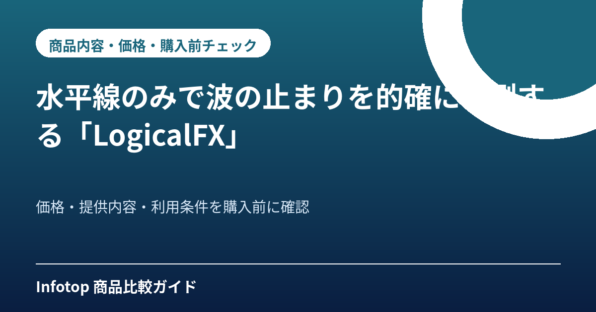 水平線のみで波の止まりを的確に予測する「LogicalFX」