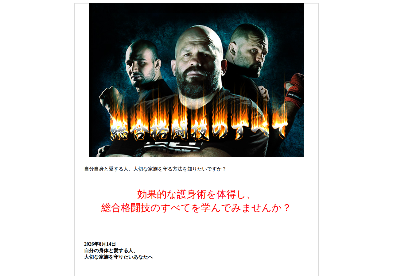 総合格闘技のすべて