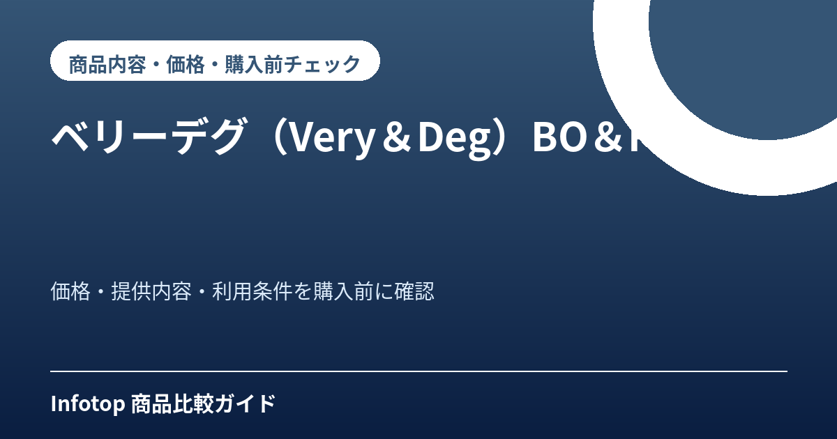 ベリーデグ（Very＆Deg）BO＆FX