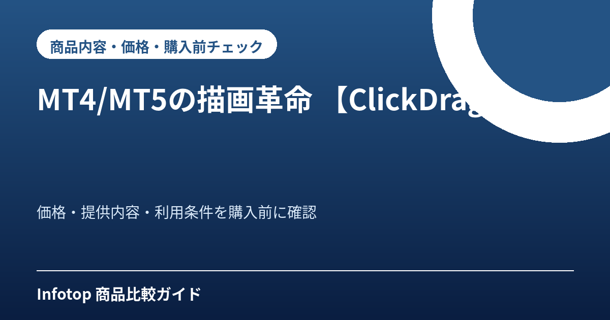 MT4/MT5の描画革命 【ClickDrag】