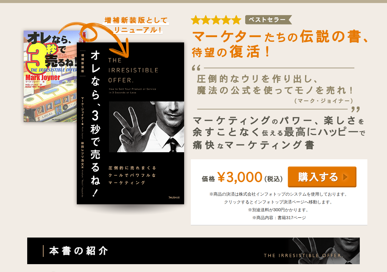 【書籍】増補新装版『オレなら、３秒で売るね！』(IT)