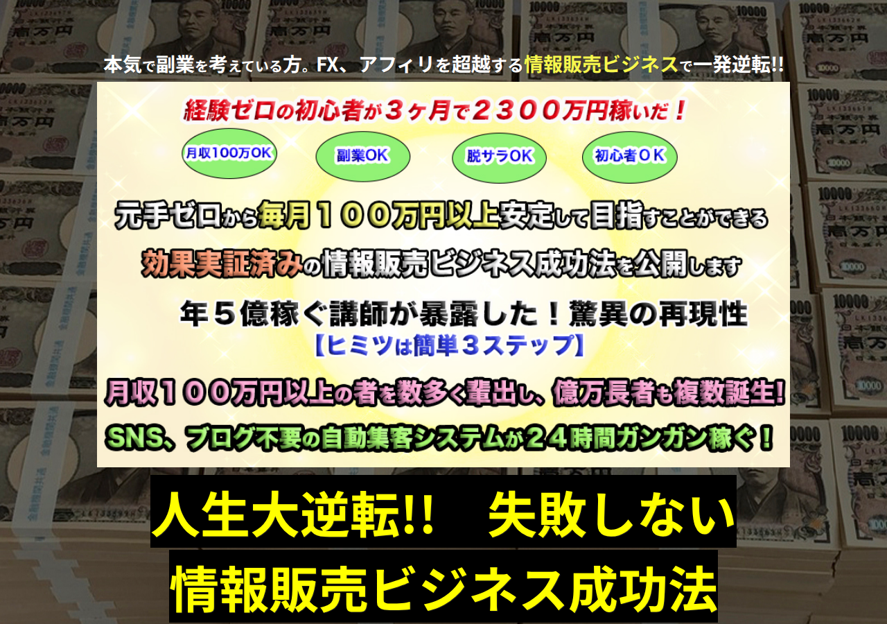 失敗しない情報販売ビジネス成功法